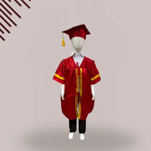 Mahaveer Uniforms - Red Convocation Robe with Cap